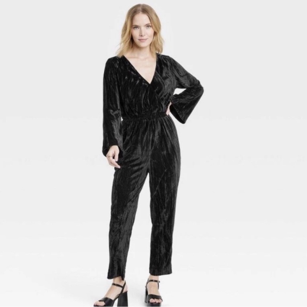 A New Day Velvet Jumpsuit new with tags